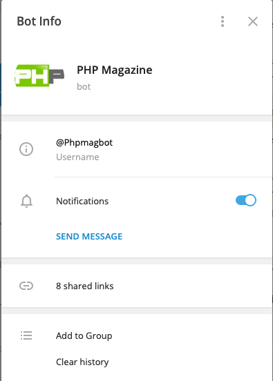 PHP Magazine Telegram Bot